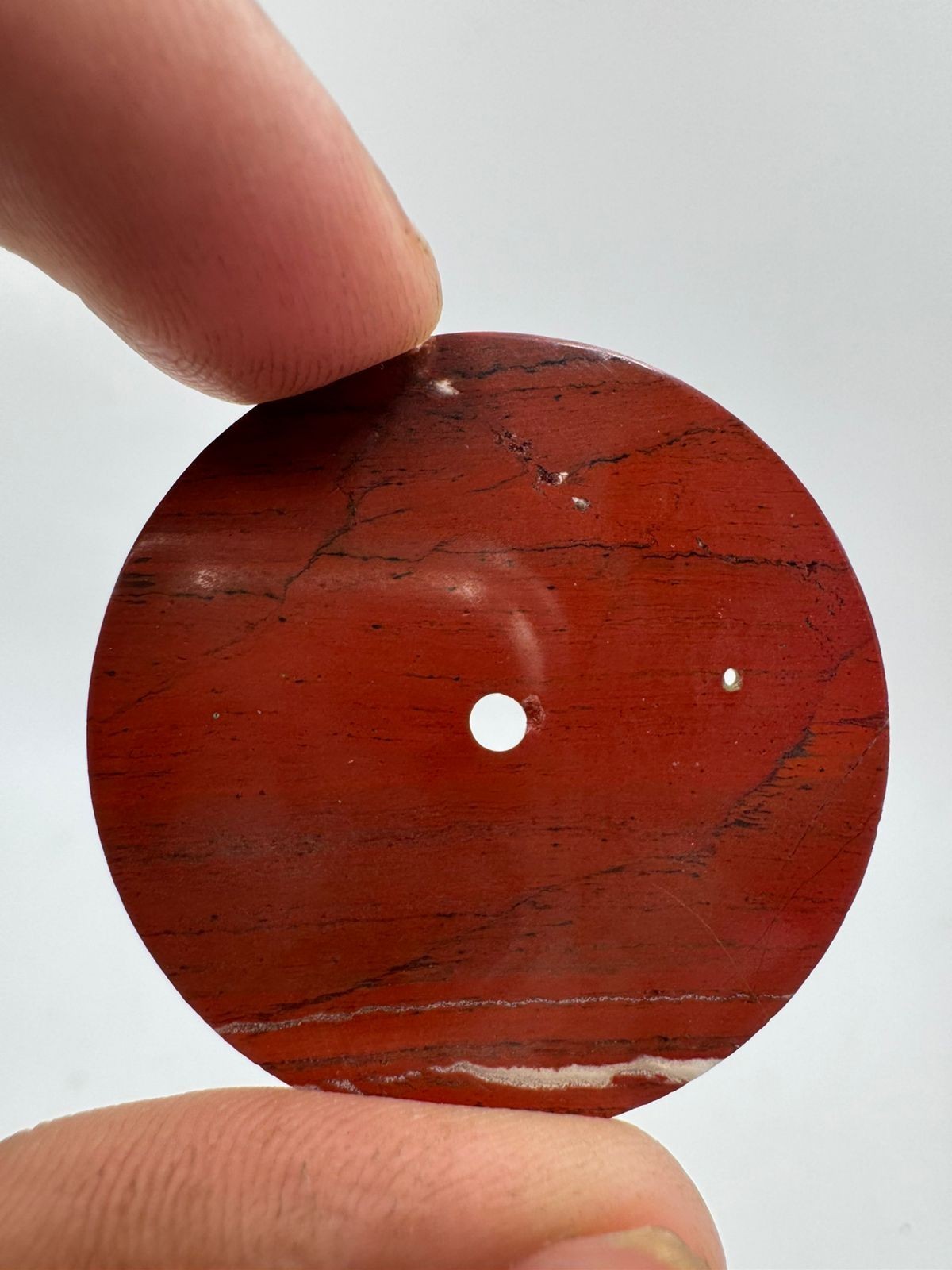 Red Jasper Natural Stone watch dial Polished Gemstone 37 mm Round shape gmc1059