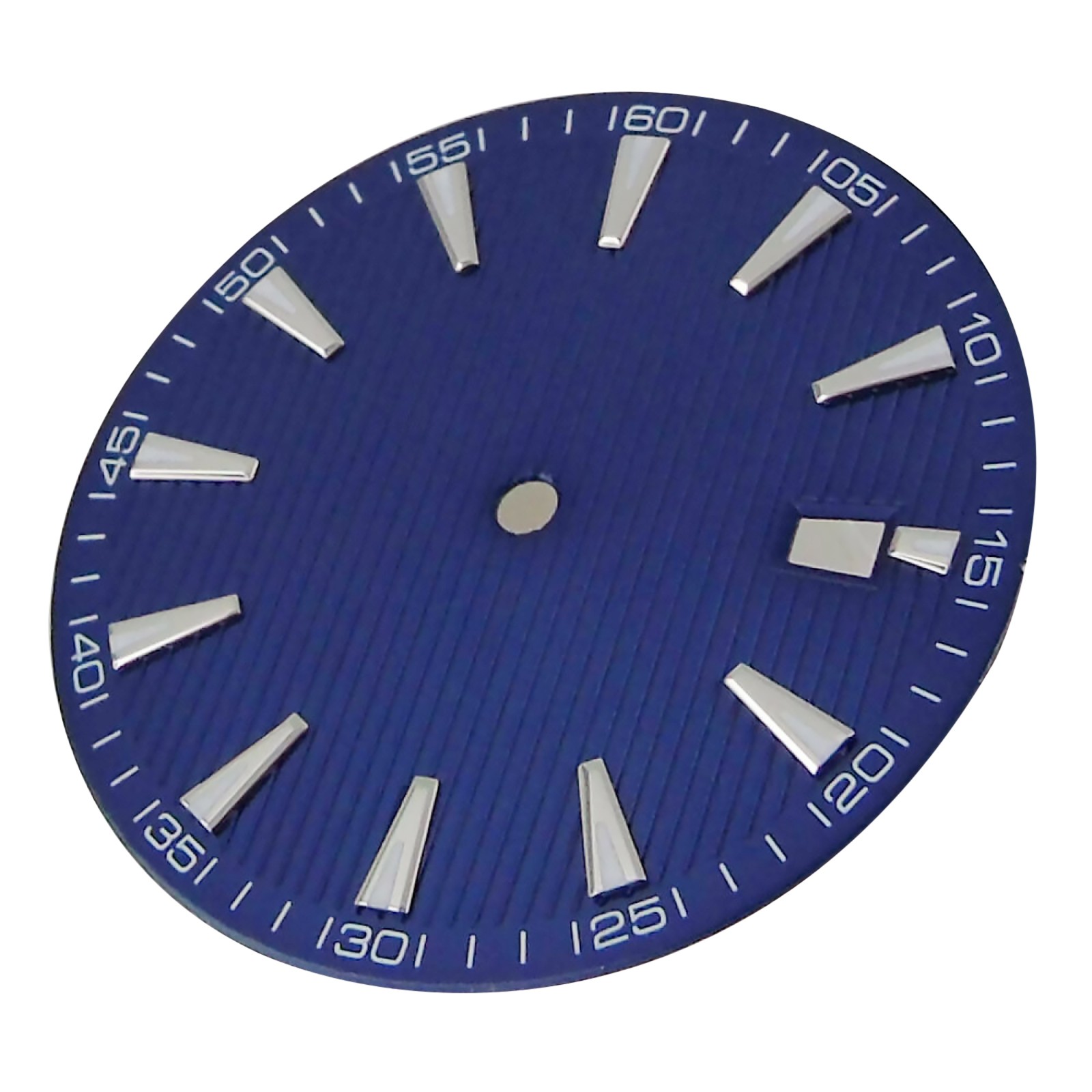 33.5mm Blue Watch Dial Face Plate Date @3 Replacement For NH35/NH35A Movement