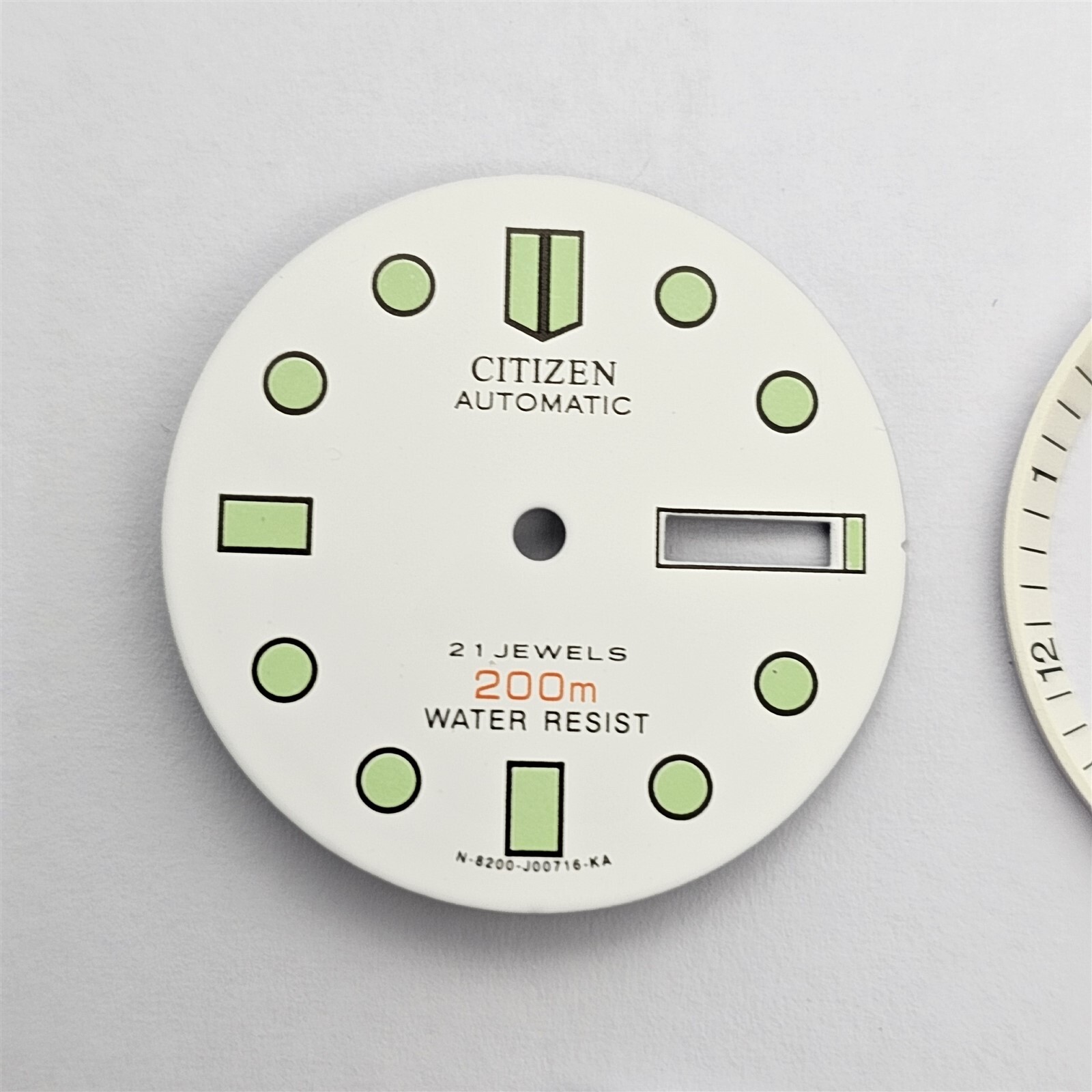 NEW AF CITIZEN WHITE DIAL HANDS MINUTE TRACK SET CITIZEN NY 2300 DIVE WATCH 6381