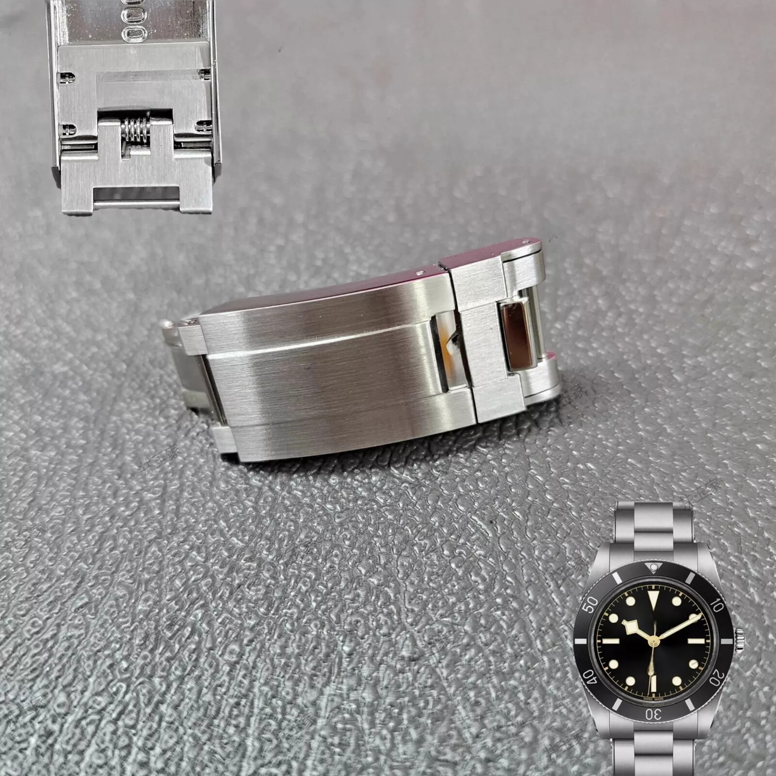 16mm Steel Watch Band Clasp Folding Buckle Fits For Tudor Bracelet