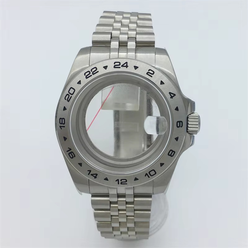 40Mm /43Mm Explore 2 Case Solid Bezel Sapphire Glass Fit NH34 NH35 NH36 ETA2824