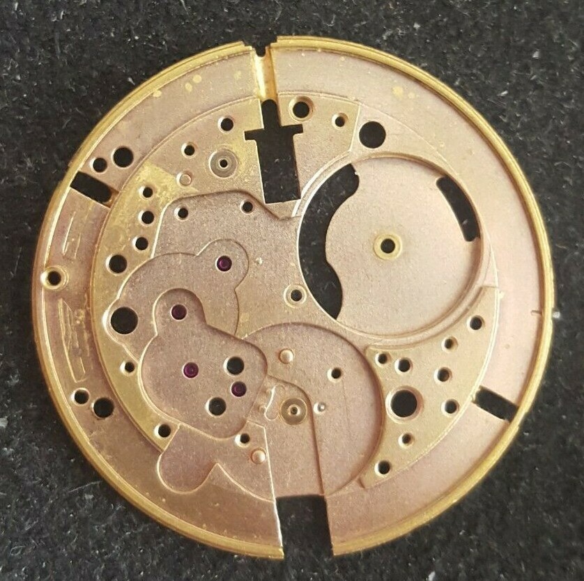 Omega Caliber 342 Part Number 1000 + 1346 (Mainplate + Incabloc Lower)