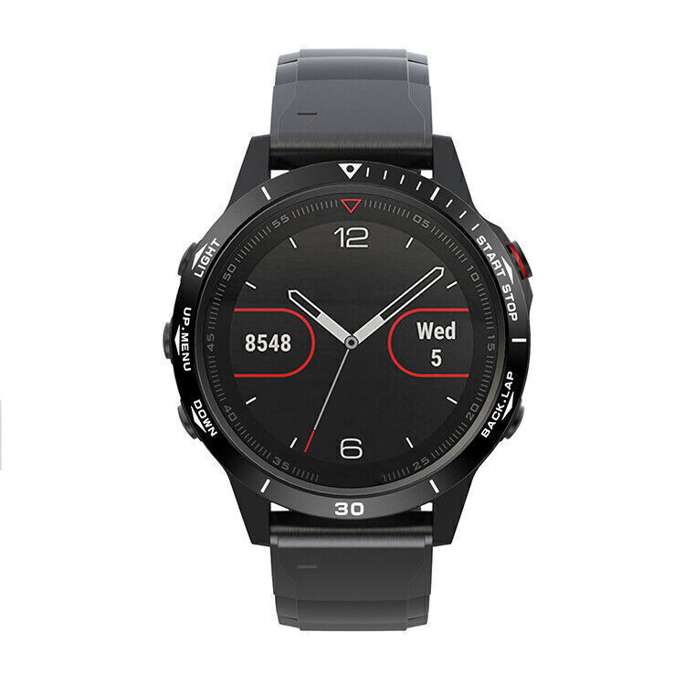 For Garmin Fenix 5 Smartwatch Stainless Steel Bezel Ring Etching Numbers COVER