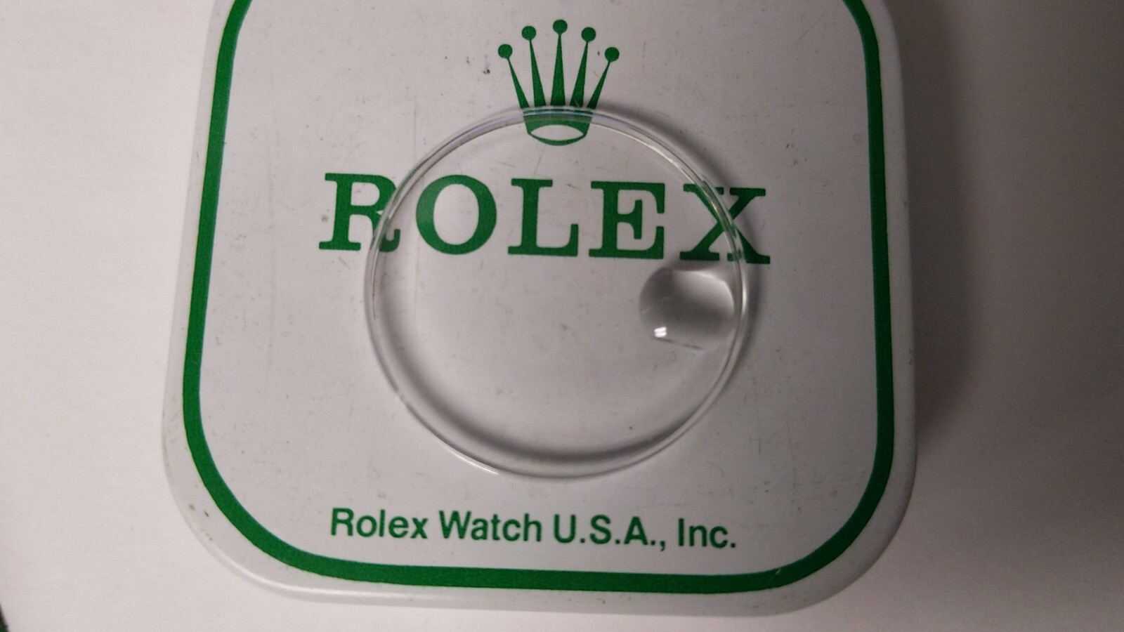 Genuine Rolex 25 112 date window Crystal acrylic 29.3mm open with tags, low/no d