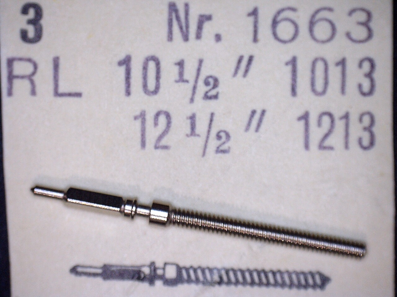 RL RAX RONDA HARLEY Watch Winding Stem x 1pc #401 Many Calibres.You Choose Menu.