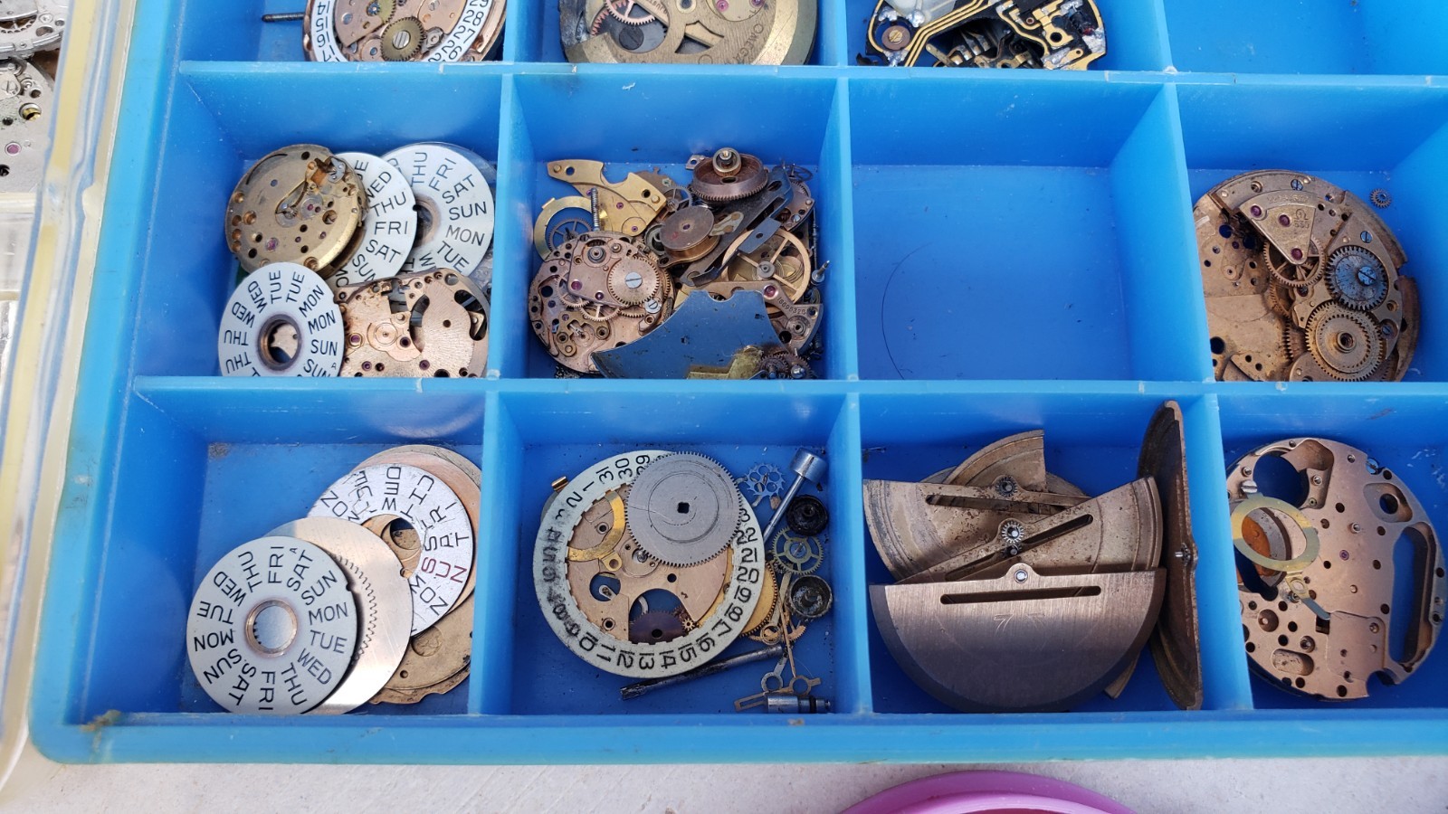 Huge Lot Of Omega Watch Movements & Dials & Parts