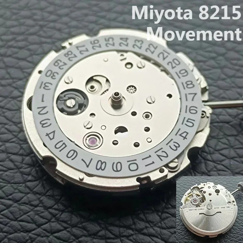 Original Miyota 8215 Automatic Mechanical Watch Movement Date Setting Japan