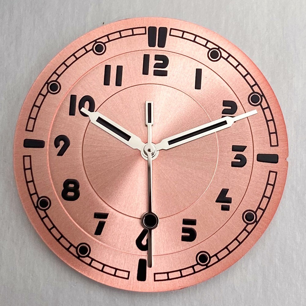 33.5mm Pilot Watch Dial & Hands Arabic Numerals Fit NH35 NH38 Miyota8215 PT5000