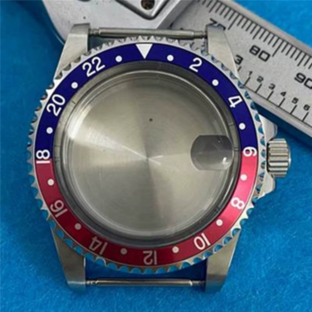 Retro Watch Case 39.5Mm, Waterproof Stainless Steel Acrylic Mirror Watch Case, f