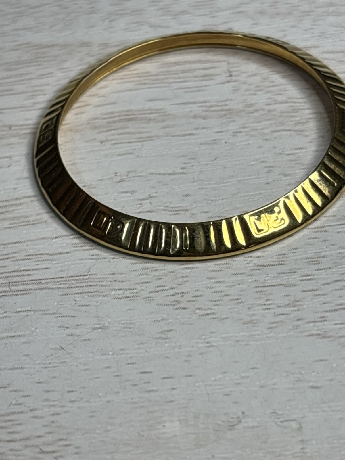 Genuine Rolex 116263 Datejust Turn-O-Graph Bezel, 18K Solid Gold, POLISHED