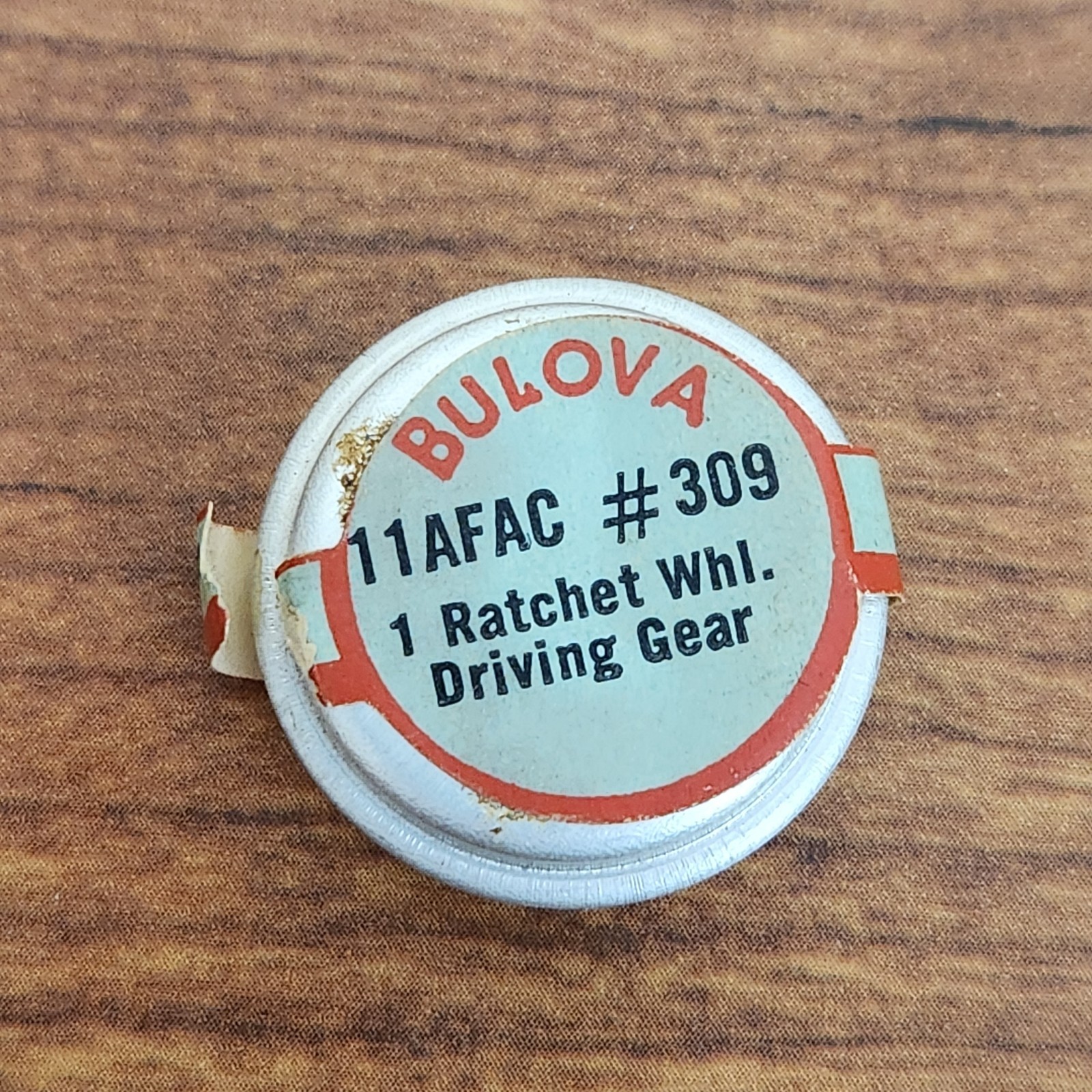 VINTAGE NOS Bulova Model 11AFAC Ratchet Wheel Driving Gear, Part # 309