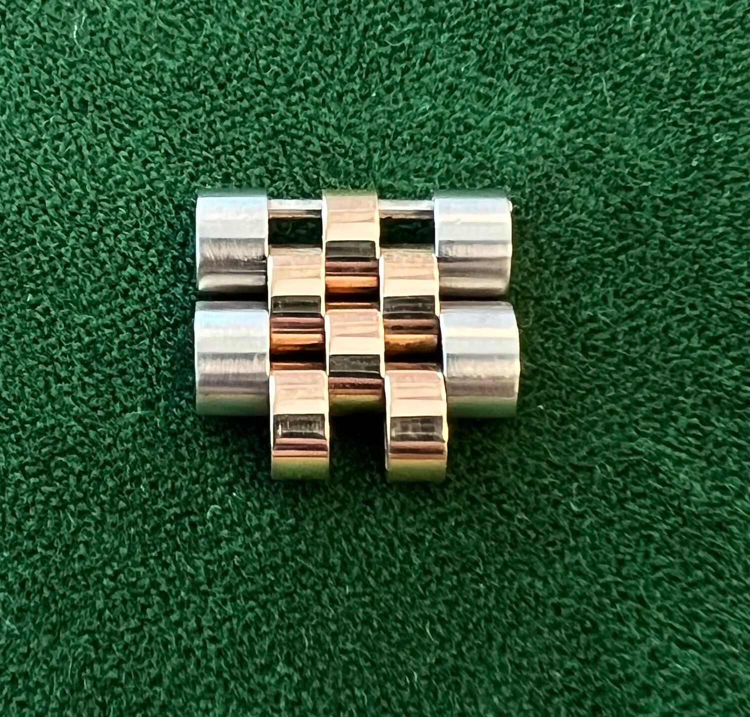 Rolex OEM 18k Rose Gold/SS Hollow 15.5mm Jubilee 2 Links for Datejust 36