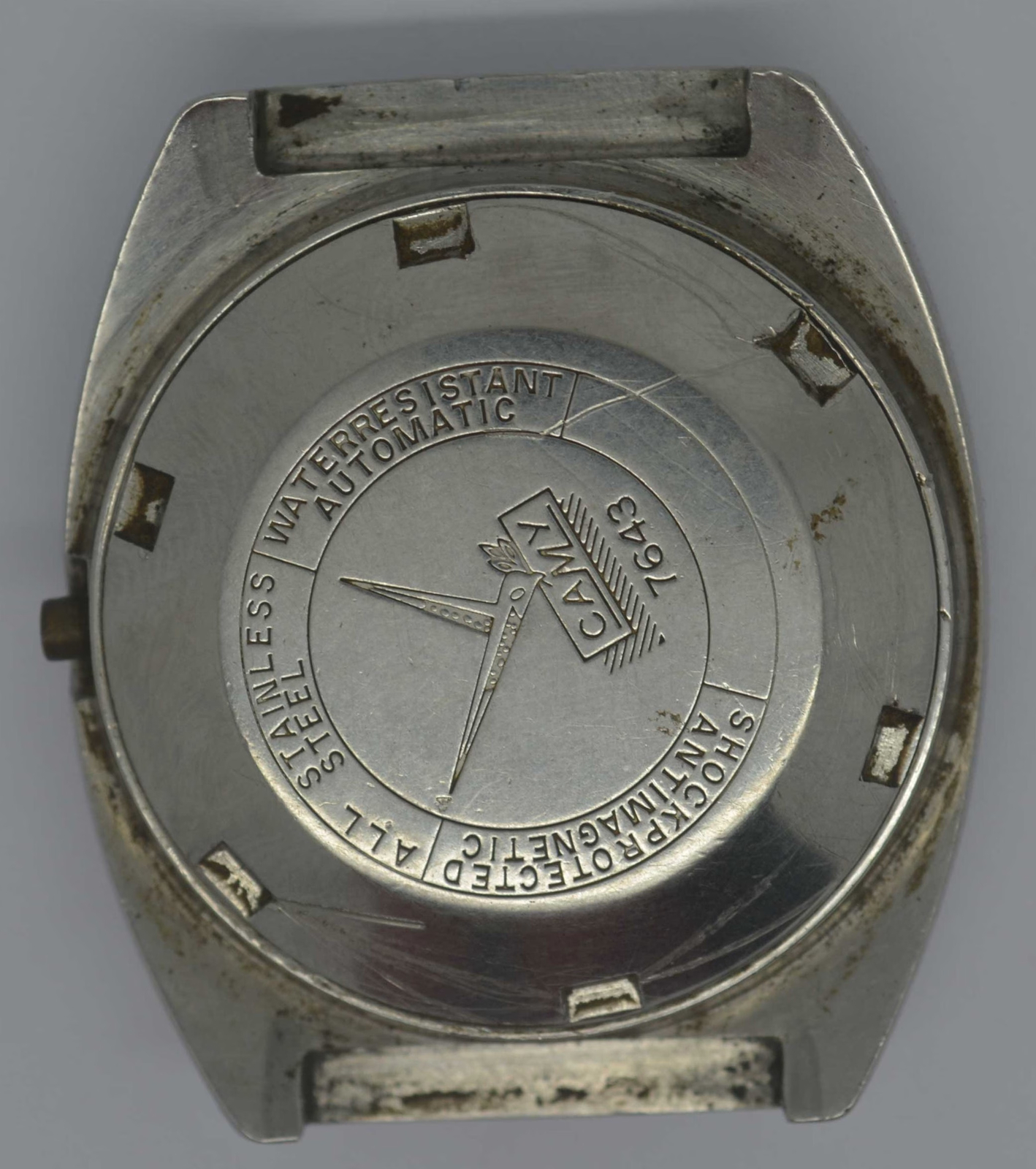 Vintage CAMY Montego Steel Watch. Ref 7643, Cal 2789-Repairs