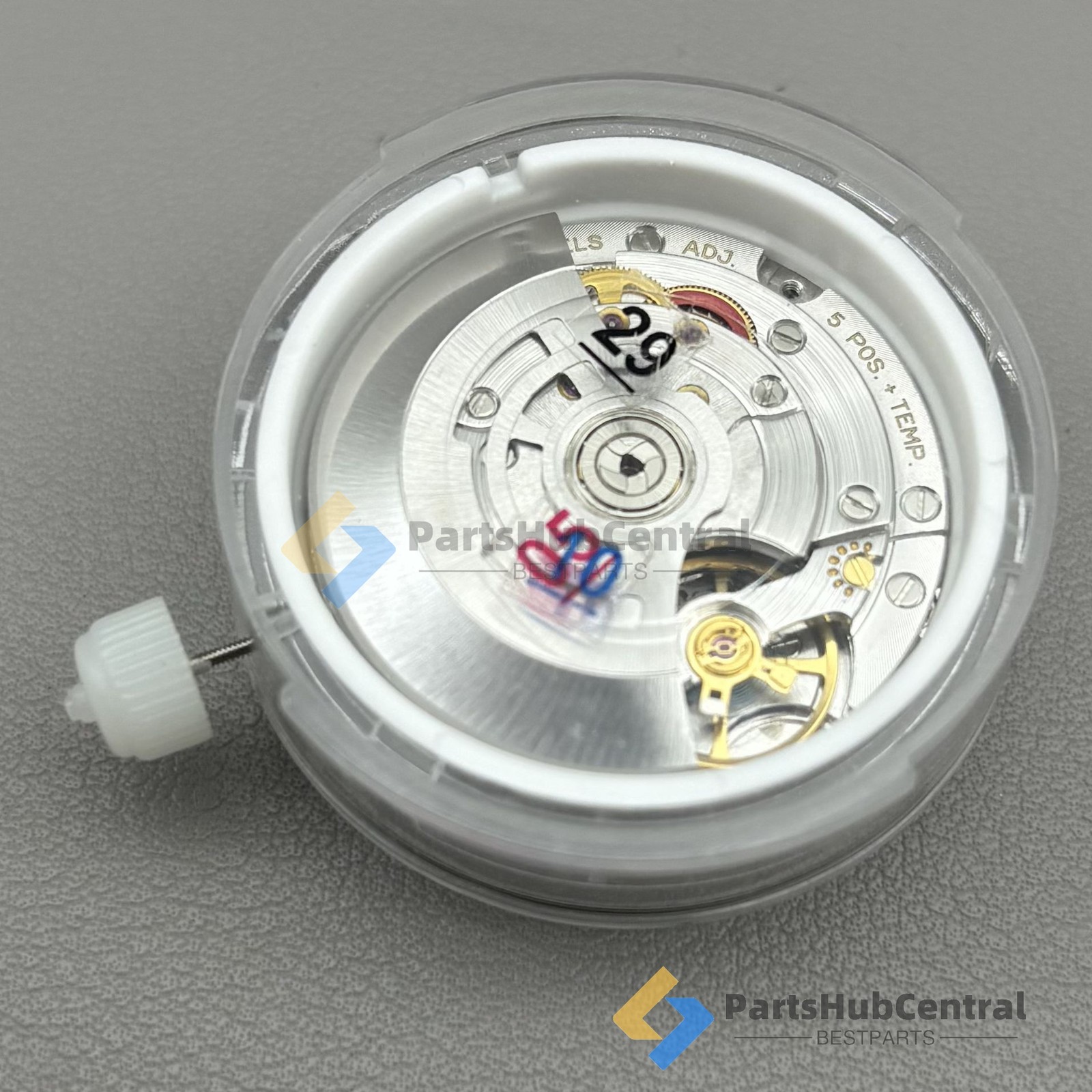 3255 Automatic Mechanical Movement Dual Calendar 31 Jewels Blue Balance Wheel US