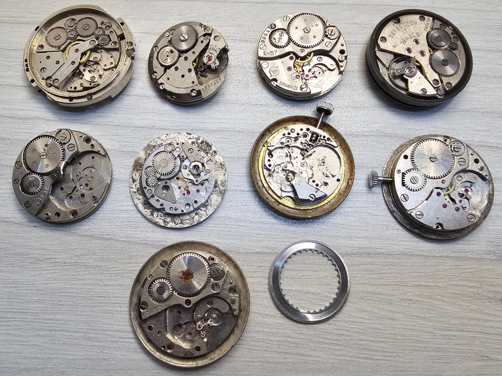 Watch Movement Poljot Raketa Zim Zarya Pobeda Soviet Mechanical Mechanism parts