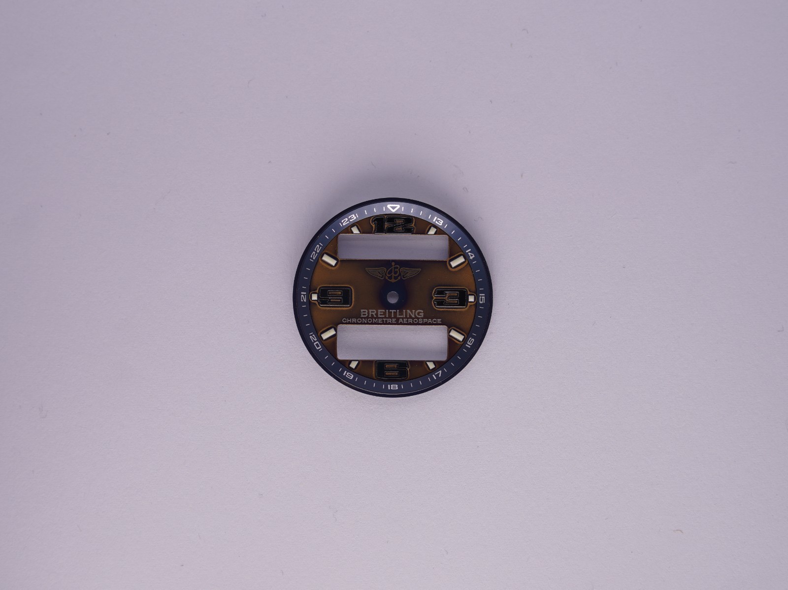 Authentic BREITLING ” Chronometre Aerospace” Dial, Gold & Blue, VERY RARE