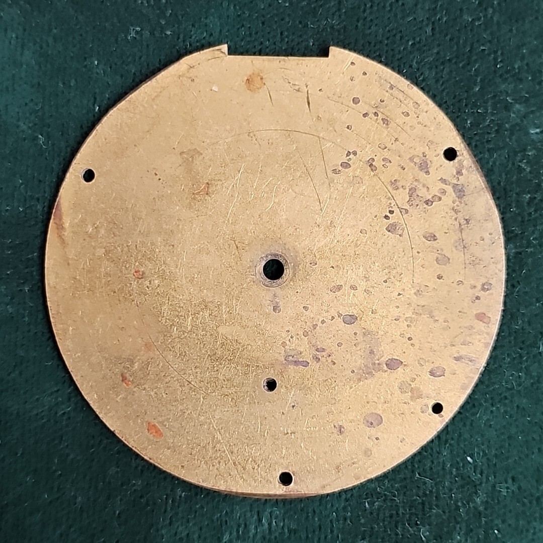 Vintage Unbranded Porcelain Pocket Watch Dial 46mm C596