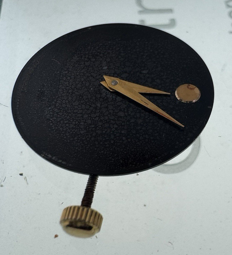 Movado Museum Watch Movement Ref 902.002 With Black Dial Women 21/25 mm SWISS