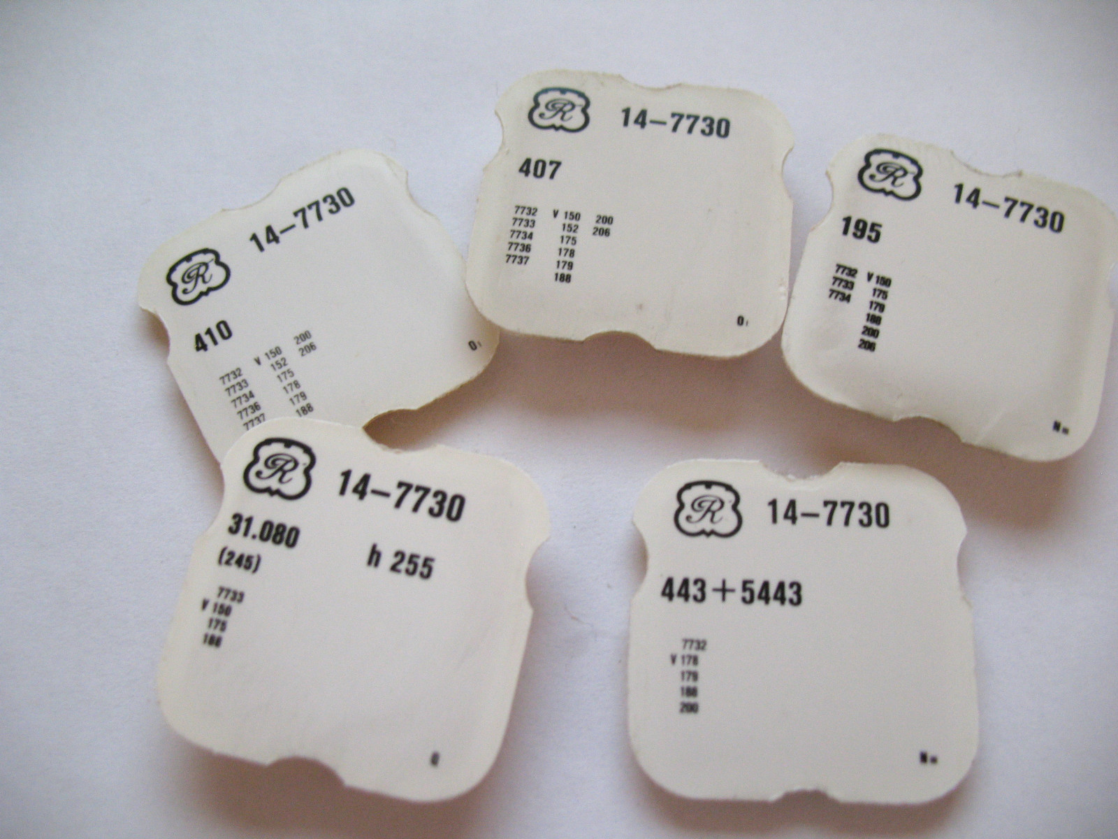 VALJOUX 7730,7733,7734,7736 VENUS 150,152,175,178,188,200,206 ASSORTED PARTS