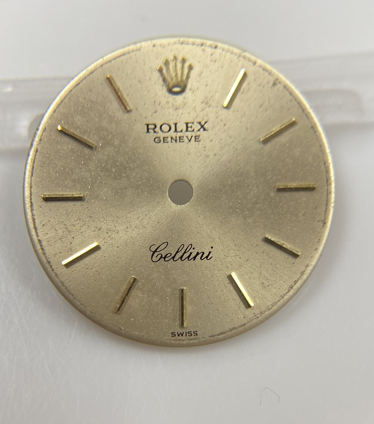 Original Rolex Cellini Caliber 1602 20mm Gold Dial