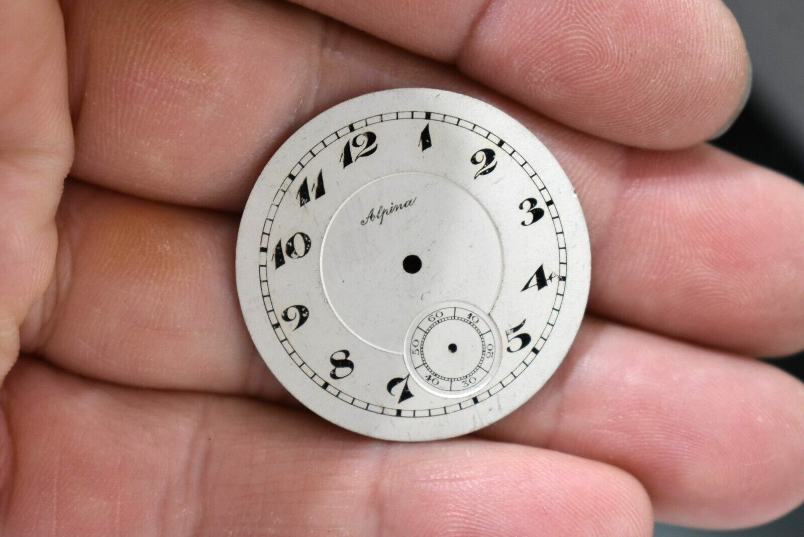 Vintage Alpina 29.15mm Wrist Watch Dial lot.wp