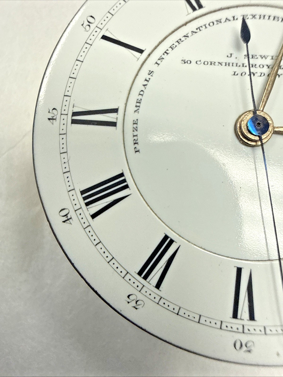 J.Sewell 30 Cornhill Royal Exchange Antique English Pocket Watch Mvt,Dial,Hands