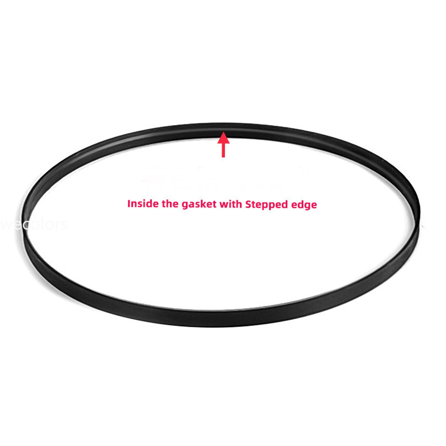 Black 2PCS Waterproof Watch Glass Bezel Gasket Between Case for SKX007 SKX009
