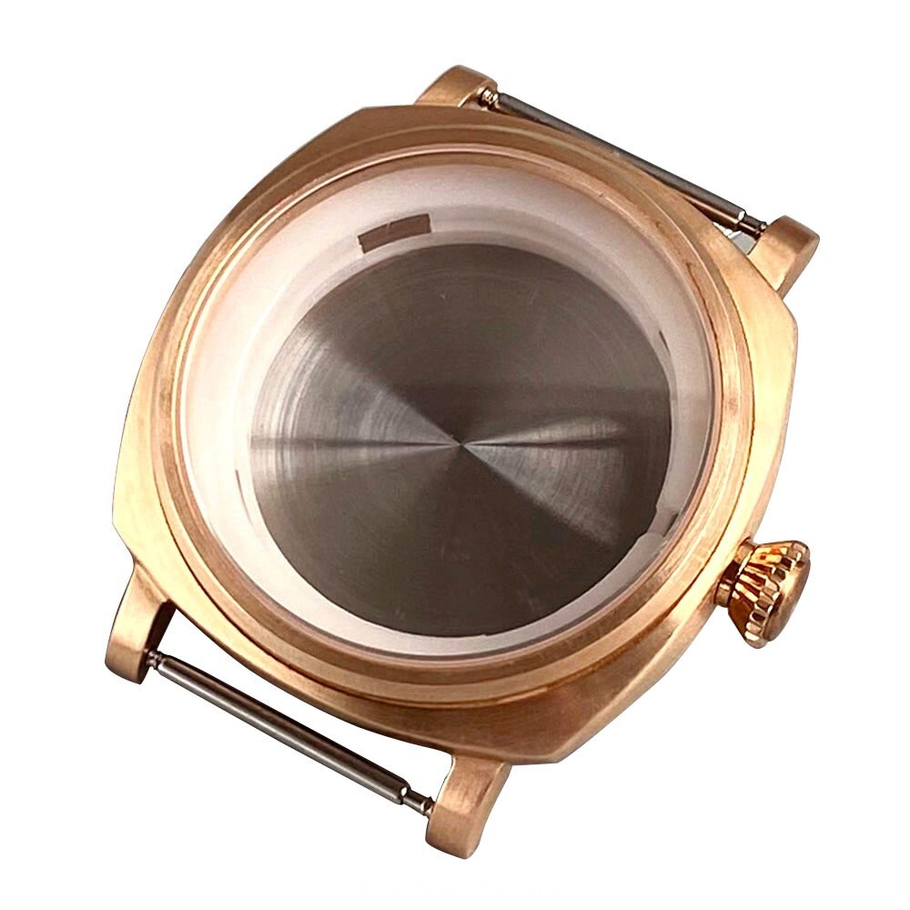 42mm Cushion Bronze Watch Case Fit for Radiomir NH34 NH35 NH36 ETA2824 PT5000