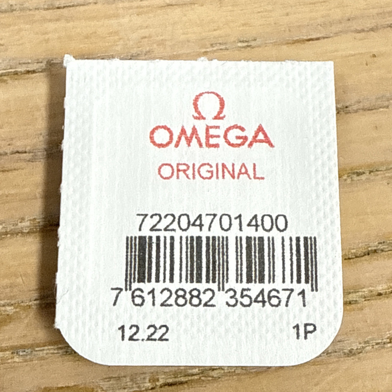 Omega 470-1400 Rotor Axle For 470.490.500 New Sealed Package