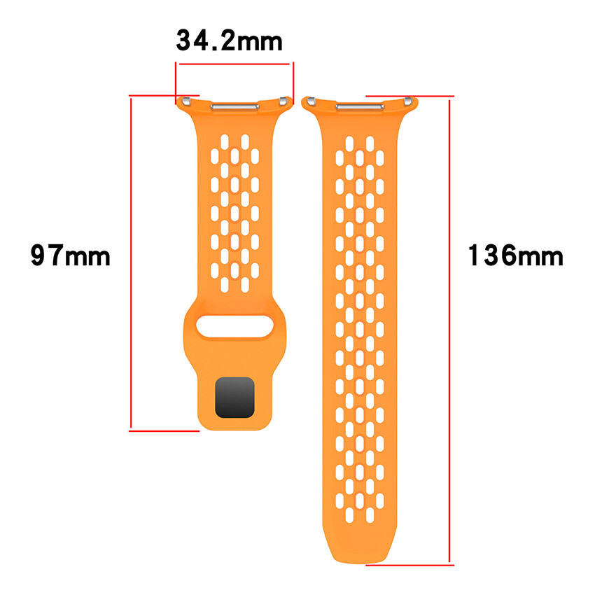 For Samsung Galaxy Watch7 Ultra 22MM Breathable Silicone Wristband Belt Strap