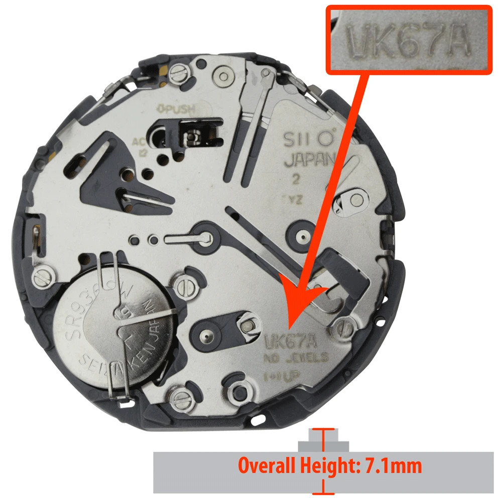 Original Hattori/Seiko/Epson VK67 Japan Quartz Movement