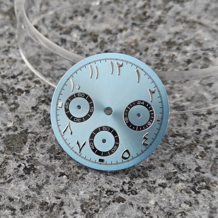 New 29.5MM Color Panda Watch Dial Date for VK63