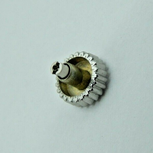 Vintage NOS mido Stainless Steel Watch crown 45-30-42 two piece 4.5mm Blanc T
