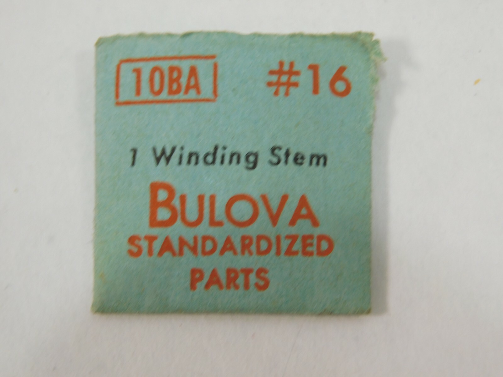 BULOVA 10BA Winding Stem Genuine NOS Factory Watch Replacement Part #16