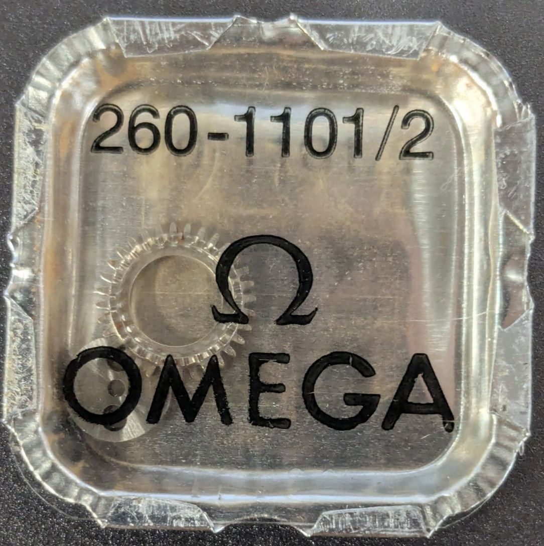 NOS Genuine Omega Cal. 260 Part# 1101/2 Watch Crown Wheel & Core