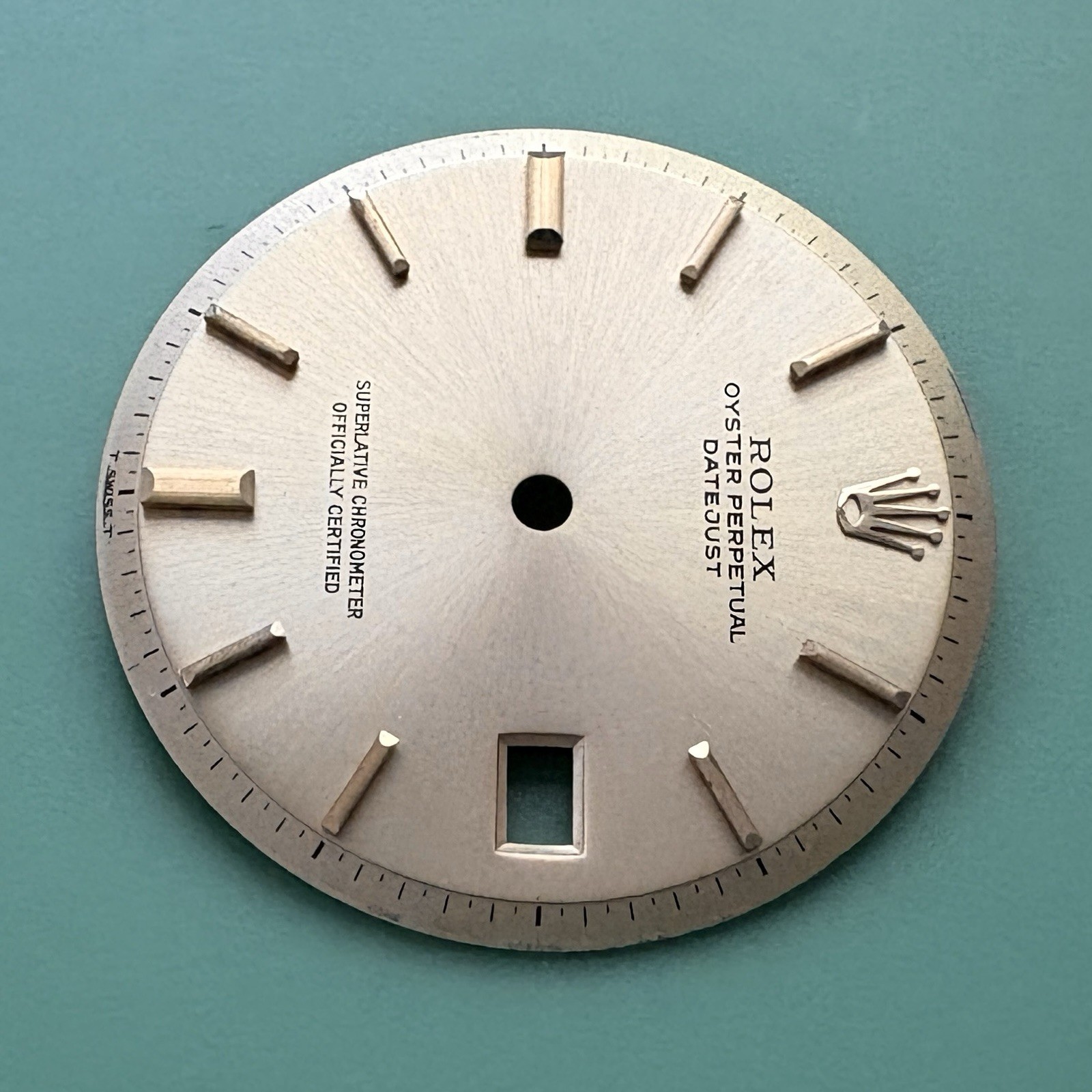 Genuine Rolex Datejust 1603 Pie-Pan 36mm Watch Dial Gold