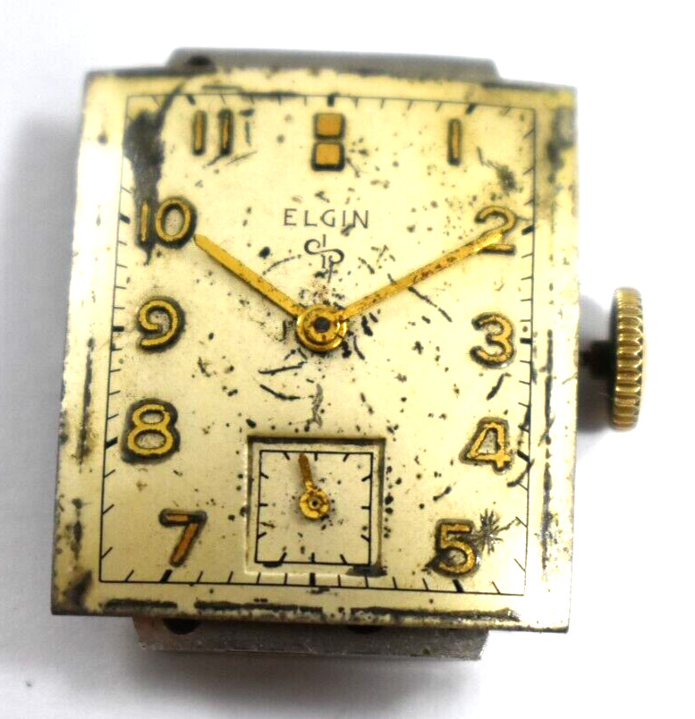 Vintage Elgin Manual Wind 17J 623 Wrist Watch Movement lot.a2