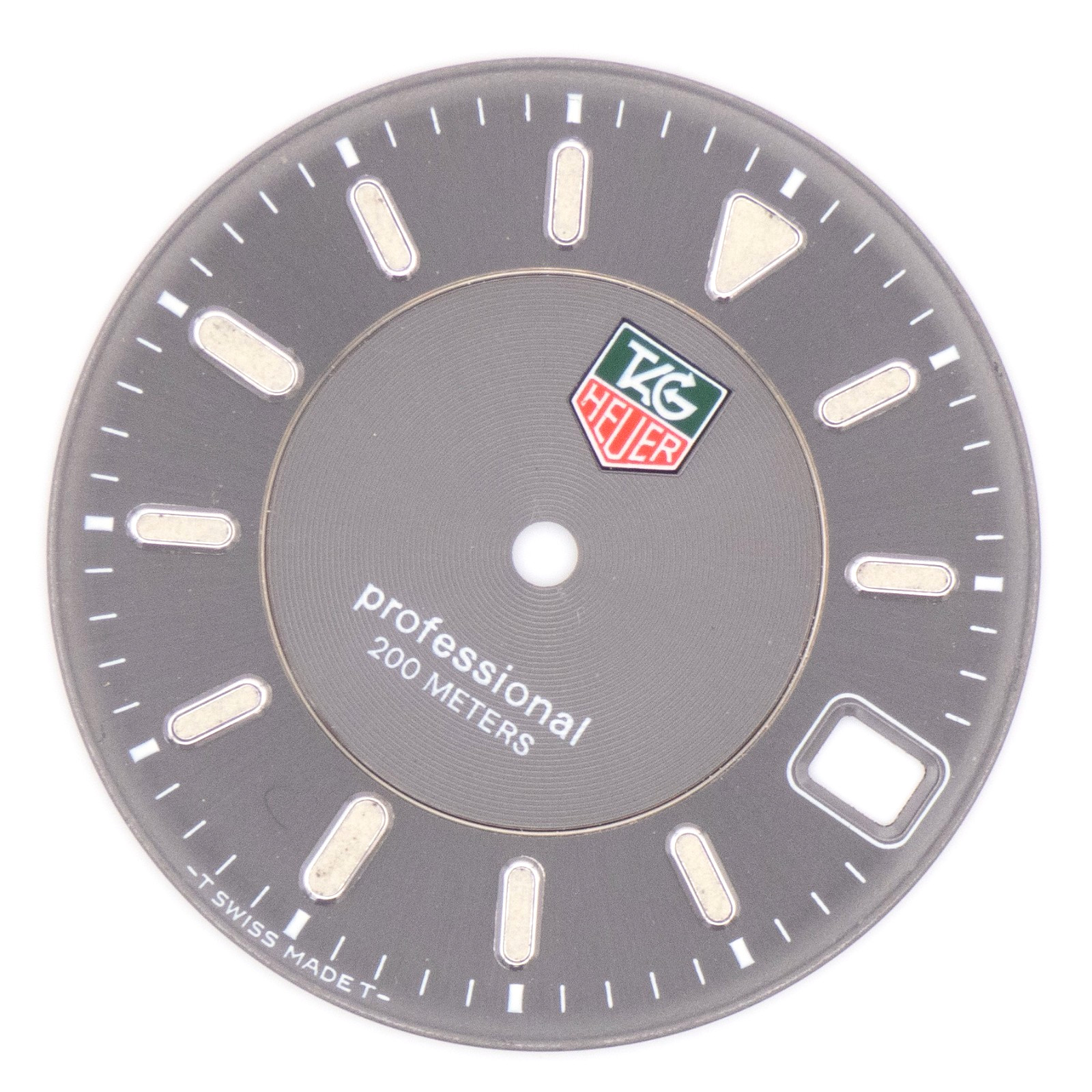 Genuine TAG Heuer Professional 200M 26.1 mm Silver Wristwatch Dial