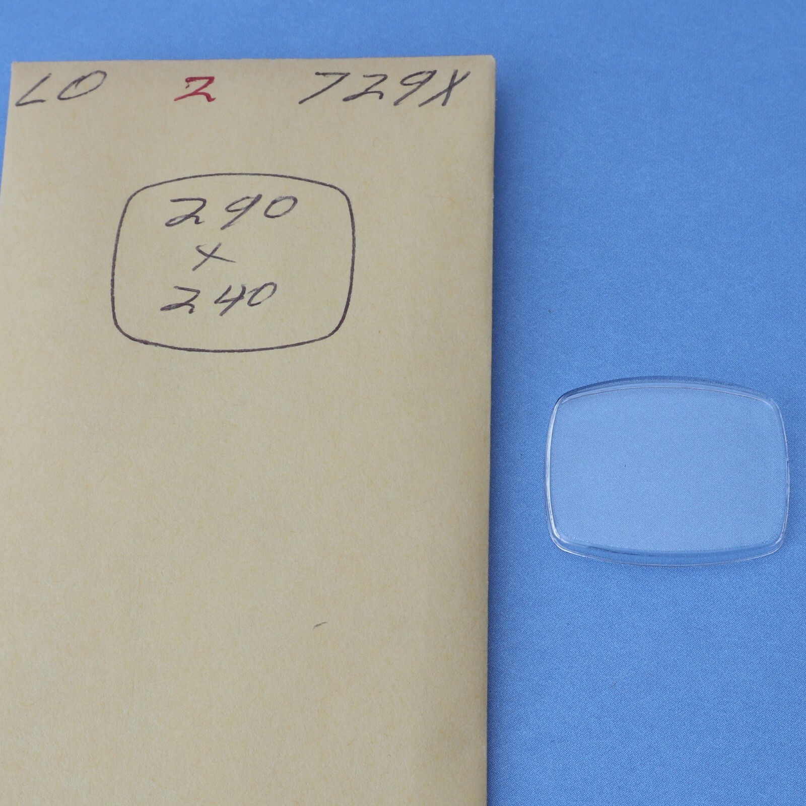 Longines Acrylic Crystal 29.0 x 24.0mm Part # 729X New Stock Watchmakers (C1D1)