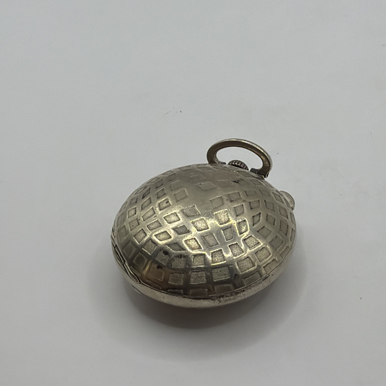 Antique Brevet USA Military Golf Ball Trench Pocket Watch Running 15 Jewels