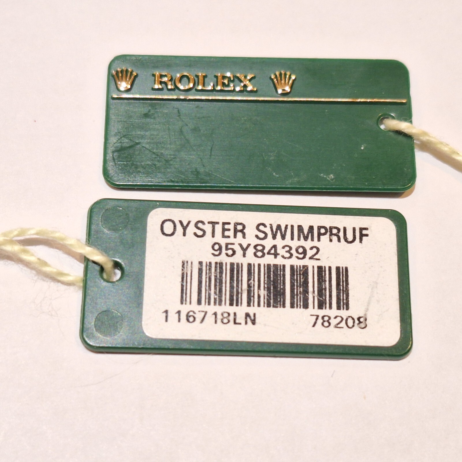 ROLEX EXPLORER model 114270, 16570, 214270, 216570 swing tag choice of dates