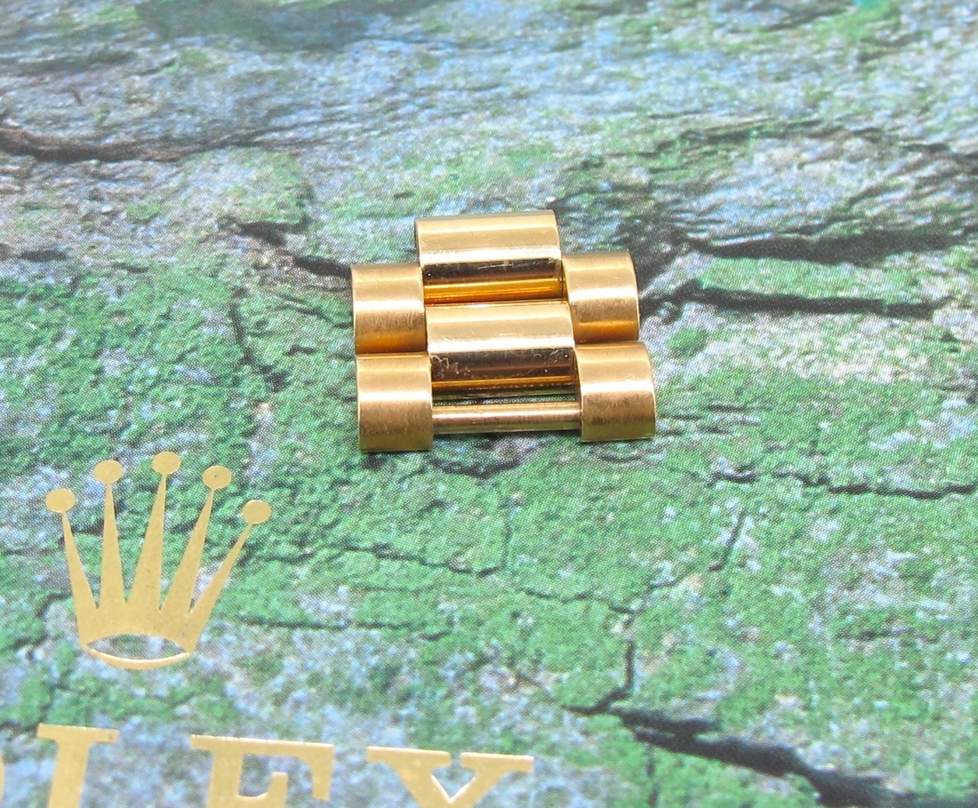 Original Rolex President Solid 18k Gold 16mm Links (2) With Screw