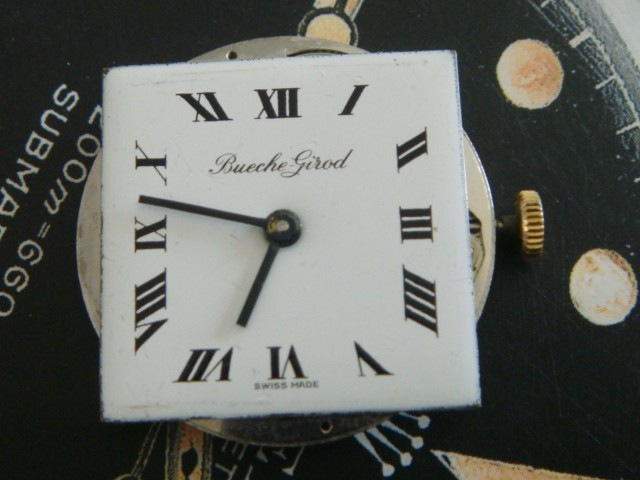 Bueche Girod calibre 67 Vintage watch movement complete runs project part in GUC