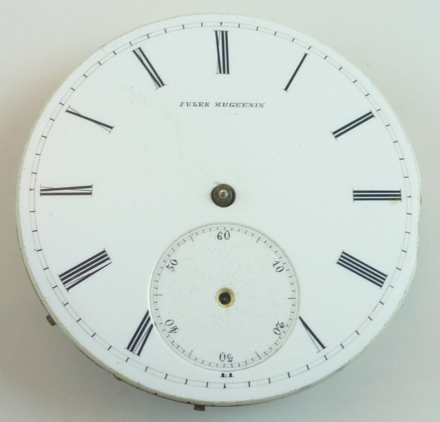 Jules Huguenin Pocket Watch Movement – Spare Parts / Repair