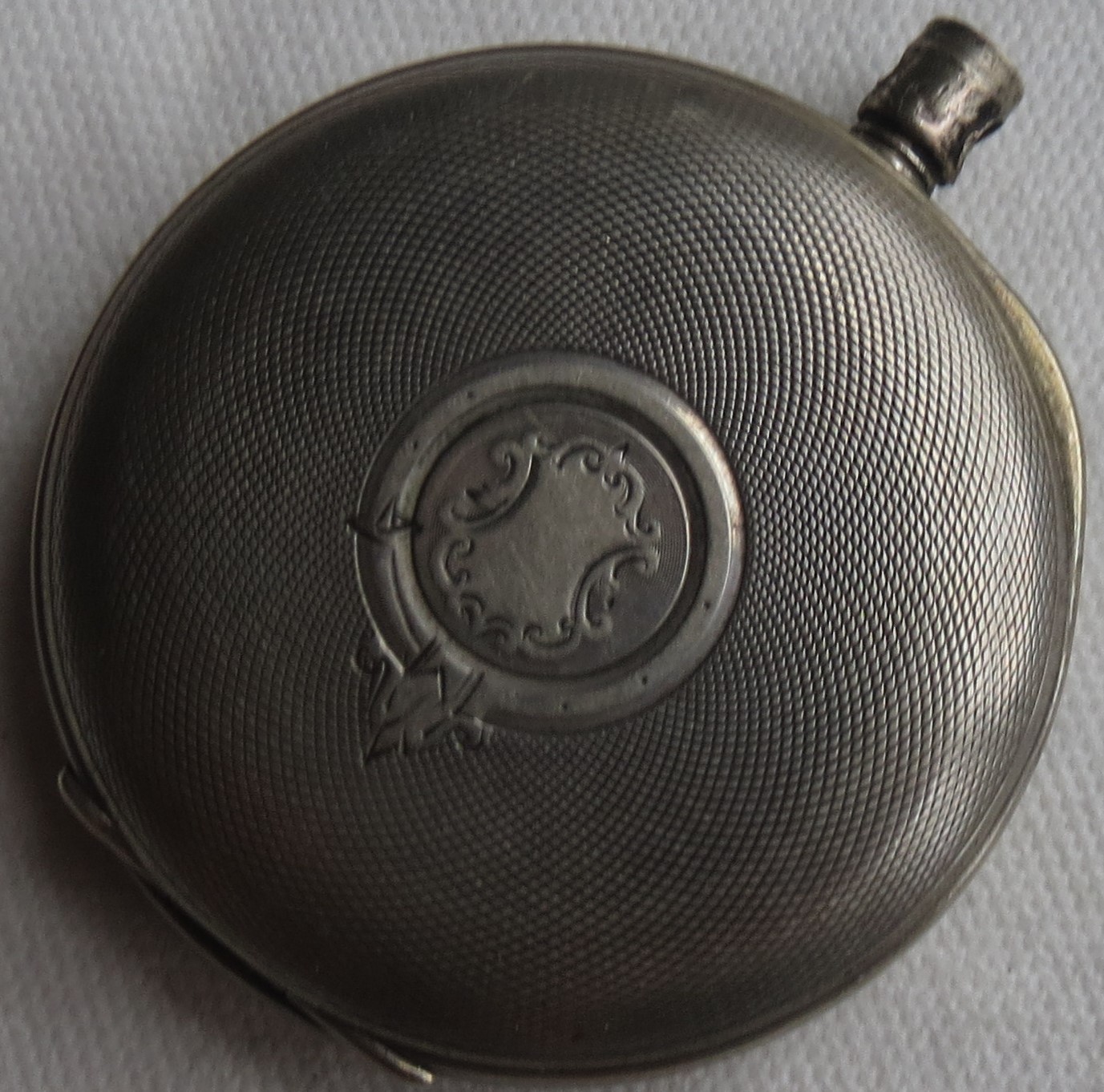 Longines Pocket Watch Open Face Silver Case 48 mm. in diameter