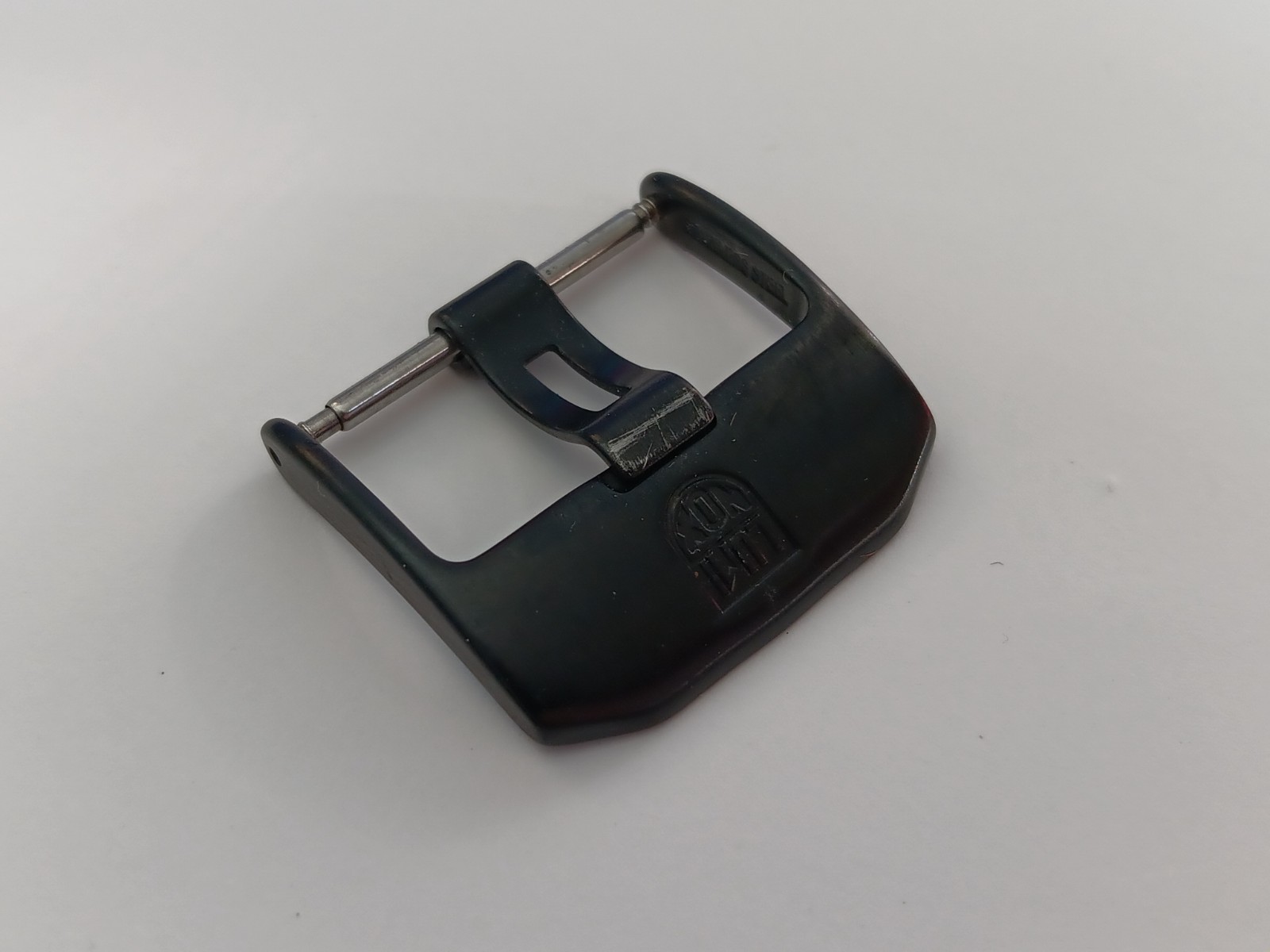 Genuine Luminox OEM 23mm Black IP S/Steel Tang Pin Navy Seal Sea Anu Buckle