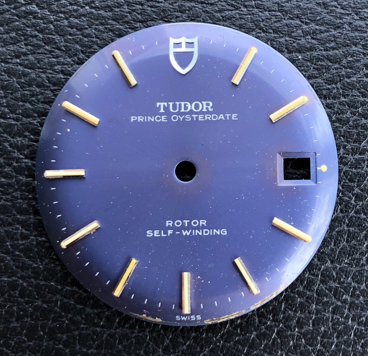 VINTAGE ROLEX TUDOR OYSTER PRINCE DATE BLUE LAVENDER LILAC DIAL 60-70s 7966