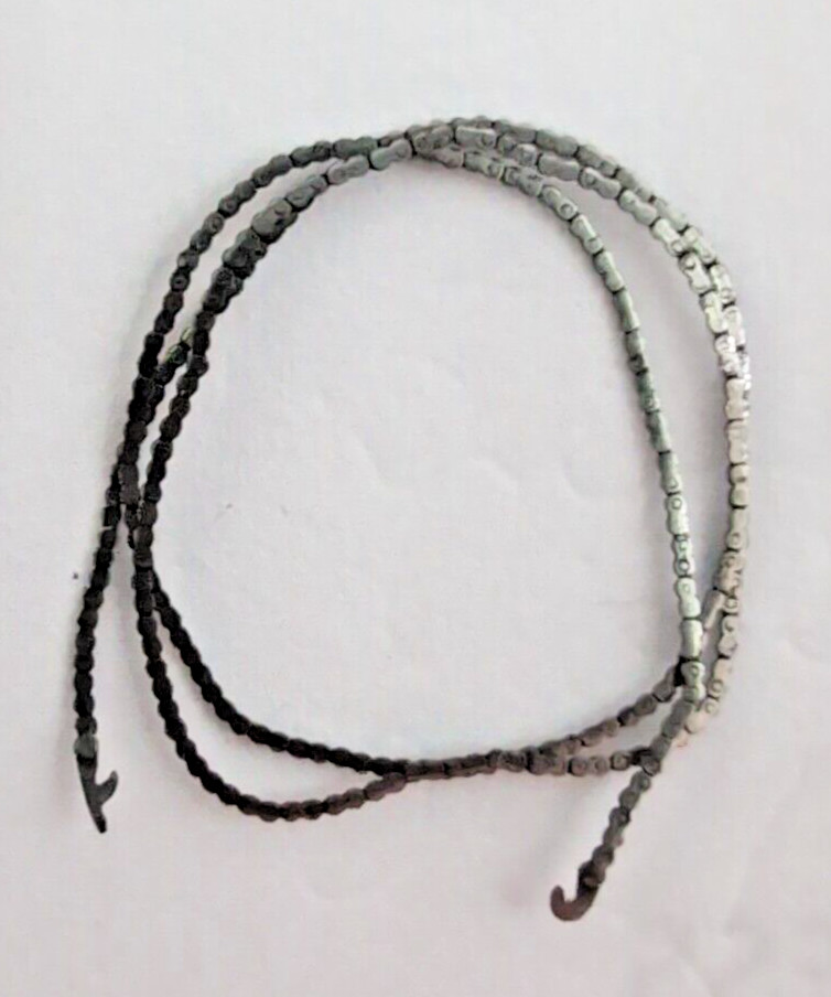 Antique fusee watch chain. Length 148 mm thickness of 0.2 mm height of 0.56 mm
