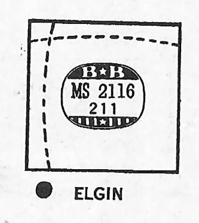 ELGIN : MULTIPLE MODELS – Square 21.1mm x 21.1mm