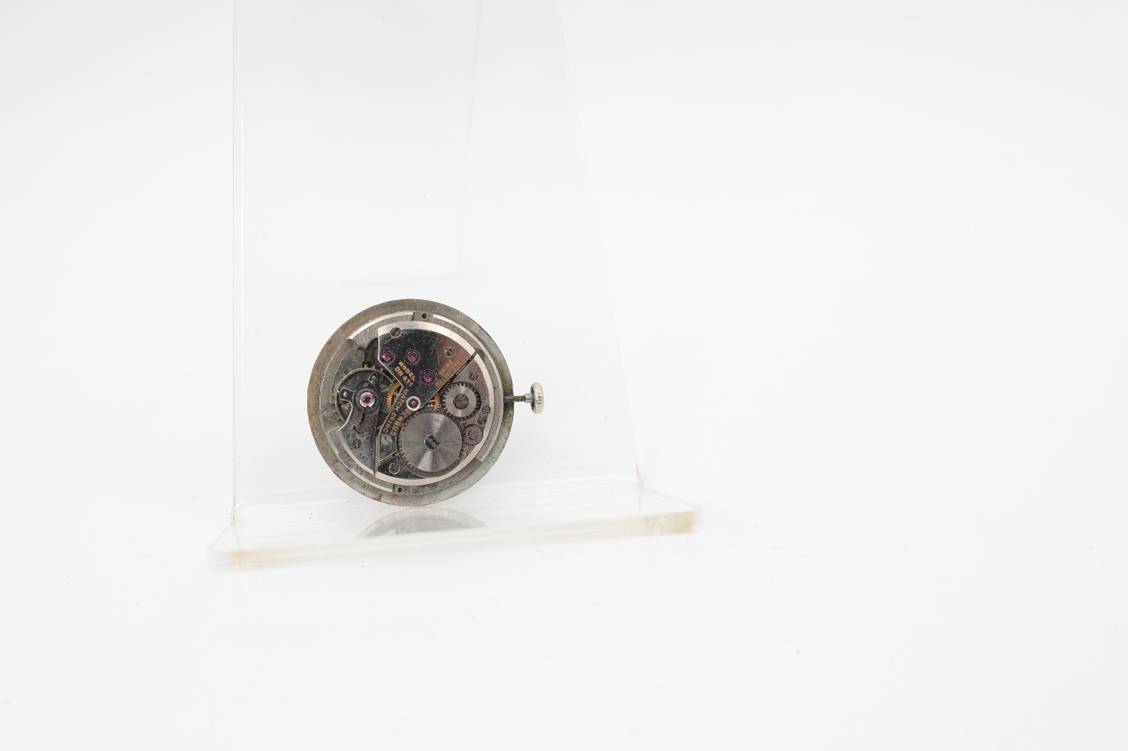 BENRUS MODEL DN 411, 17j SWISS WRIST WATCH MOVEMENT DIAMOND DIAL (M10)